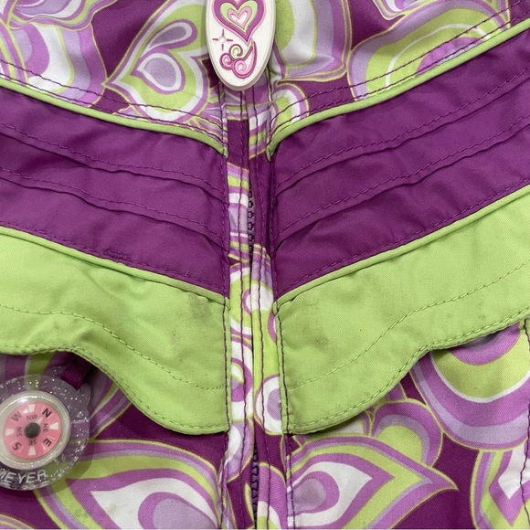 Obermeyer Toddler Winter Coat Girls Size 2 Flower Child Purple and Green. - Picture 8 of 14